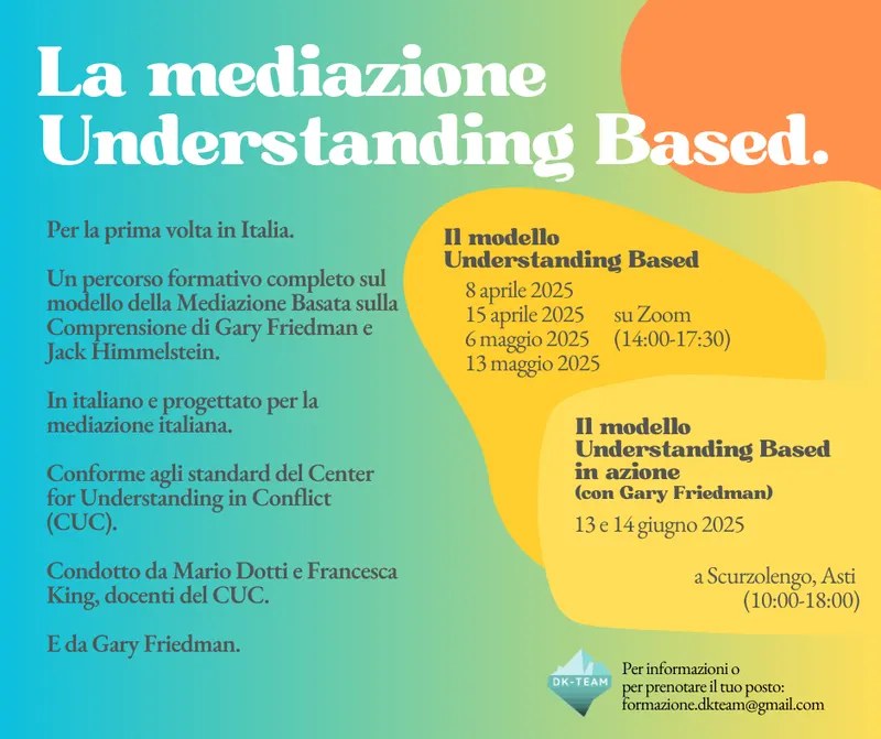 Locandina: La mediazione understanding based