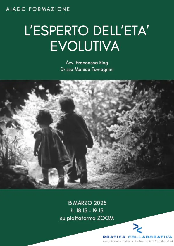 Locandina: L'esperto dell'età evolutiva